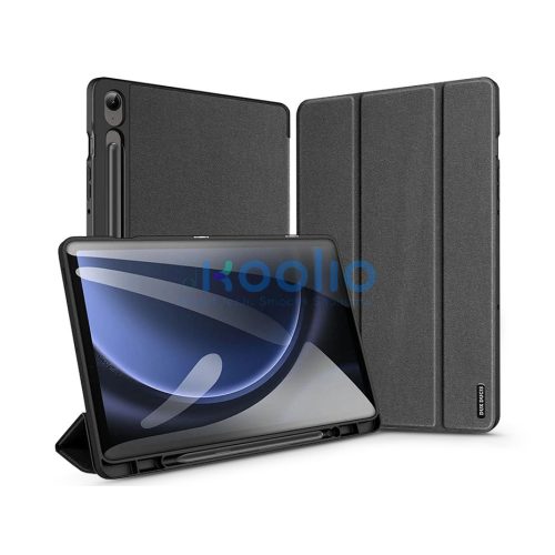 Dux Ducis Domo Series tablet tok (Smart Case) - Samsung Galaxy Tab S9 FE 10.9 - fekete