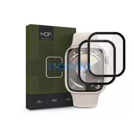   HOFI Hybrid Pro+ Glass - Apple Watch Series 7/8/9 (41 mm) üvegfólia - 2 db/cs - fekete