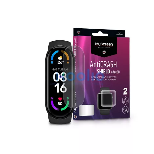 MyScreen AntiCrash Shield Edge3D - Xiaomi Mi Smart Band 5/6 ütésálló fólia - 2 db/cs