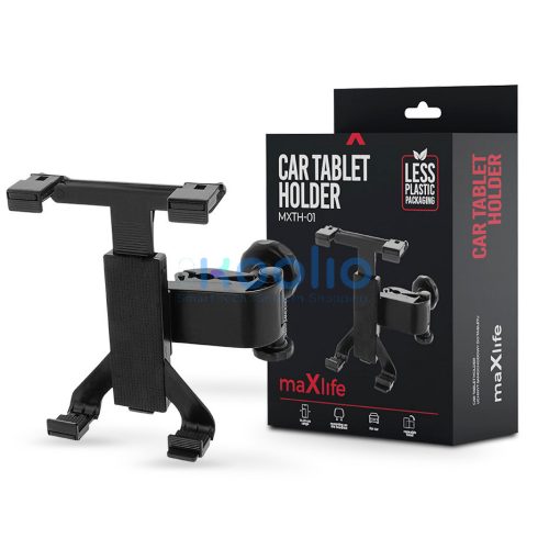 Maxlife MXTH-01 telefon/tablet autós tartó fejtámlára - fekete