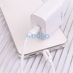 Maxlife MXTC-06 PD+QC 20W hálózati gyorstöltő adapter Type-C + Type-C/Lightning kábel - fehér