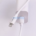 Maxlife MXTC-06 PD+QC 20W hálózati gyorstöltő adapter Type-C + Type-C/Lightning kábel - fehér
