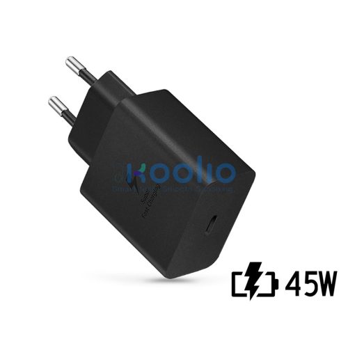 Samsung EP-TA845XBEG gyári USB hálózati gyorstöltő adapter 45W PD Type-C - fekete - ECO