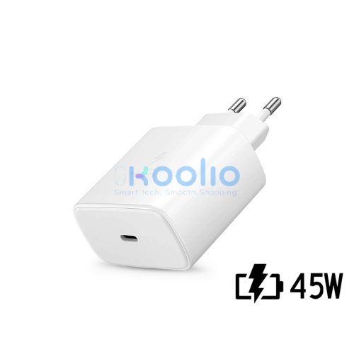Samsung EP-TA845EWE gyári USB hálózati gyorstöltő adapter 45W PD Type-C - fehér - ECO