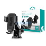 Devia Smart Series 15W vezeték nélküli autós töltő/tartó műszerfalra/szélvédőre - fekete