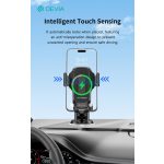 Devia Smart Series 15W vezeték nélküli autós töltő/tartó műszerfalra/szélvédőre - fekete