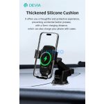 Devia Smart Series 15W vezeték nélküli autós töltő/tartó műszerfalra/szélvédőre - fekete