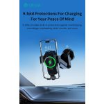 Devia Smart Series 15W vezeték nélküli autós töltő/tartó műszerfalra/szélvédőre - fekete