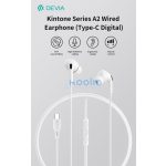 Devia Kintone Series A2 sztereó fülhallgató Type-C - fehér