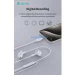 Devia Kintone Series A2 sztereó fülhallgató Type-C - fehér
