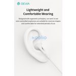 Devia Kintone A3 In-Ear sztereó fülhallgató - 3,5mm jack - fehér