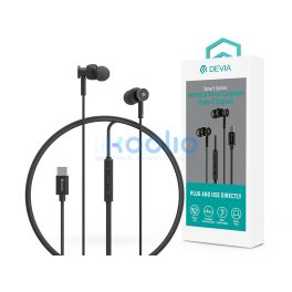   Devia Smart Series M1 Metal In-Ear sztereó fülhallgató - Type-C - fekete