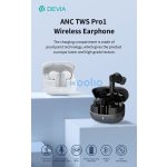 Devia ANC TWS-Pro1 Bluetooth sztereó headset - fekete