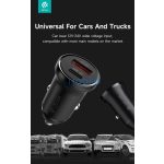 Devia Smart Series Mini 30W PD+QC USB+Type-C autós töltő adapter - fehér