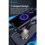 Devia Smart Series 48W PD+QC autós gyorstöltő 2xUSB+2xType-C - ezüst