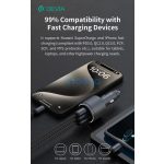 Devia Extreme Speed Series 65W PD+QC autós gyorstöltő USB+2xType-C - fekete