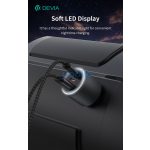 Devia Extreme Speed Series 65W PD+QC autós gyorstöltő USB+2xType-C - fekete