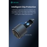 Devia Extreme Speed Series 65W PD+QC autós gyorstöltő USB+2xType-C - fekete