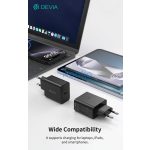Devia Rocket Series 45W PD hálózati gyorstöltő adapter Type-C - fekete