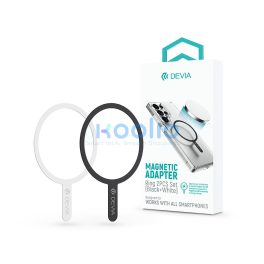   Devia fém ellenlapka darab MagSafe mágneses autós tartóhoz - 2 db/csomag - fekete, fehér
