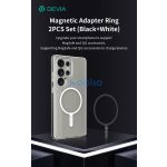 Devia fém ellenlapka darab MagSafe mágneses autós tartóhoz - 2 db/csomag - fekete, fehér