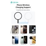 Devia fém ellenlapka darab MagSafe mágneses autós tartóhoz - 2 db/csomag - fekete, fehér