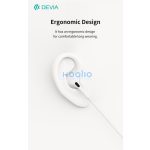 Devia Kintone Series A2 sztereó fülhallgató Lightning - fehér