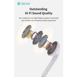 Devia Kintone Series A3 sztereó fülhallgató Lightning - fehér