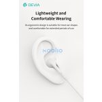 Devia Kintone Series A3 sztereó fülhallgató Lightning - fehér