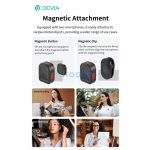 Devia Ultra1 (Mini version) vezeték nélküli influenszer mikrofon pár - fekete