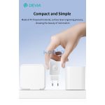 Devia Ultra1 22W PD+QC+Apple Watch 2in1 hálózati gyorstöltő adapter - fehér