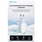 Devia Ultra1 22W PD+QC+Apple Watch 2in1 hálózati gyorstöltő adapter - fehér