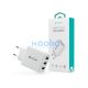 Devia Smart Series 17W 3xUSB hálózati töltő adapter - fehér