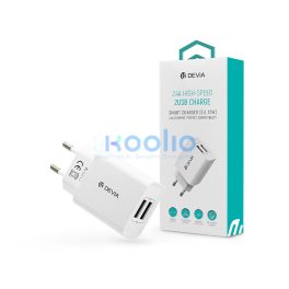   Devia Smart Series 2 12W 2xUSB hálózati töltő adapter - fehér