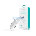 Devia Smart Series 15W 2xUSB autós töltő adapter - fehér