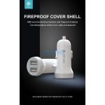 Devia Smart Series 15W 2xUSB autós töltő adapter - fehér