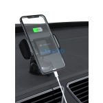 Devia Suction Pad Car Mount V2 autós tartó műszerfalra/szélvédőre - 3,5-6" méret - fekete