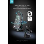 Devia Suction Pad Car Mount V2 autós tartó műszerfalra/szélvédőre - 3,5-6" méret - fekete