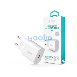   Devia Rocket Series 20W PD hálózati gyorstöltő adapter Type-C - fehér