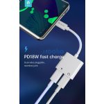 Devia Smart Series Type-C 2x Type-C audio adapter - fehér