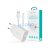 Devia Smart Series 12W 2xUSB hálózati töltő adapter + Lightning/USB kábel 1m - fehér