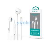 Devia Star Series sztereó fülhallgató Lightning - fehér