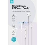 Devia Star Series sztereó fülhallgató Lightning - fehér