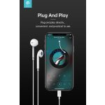 Devia Star Series sztereó fülhallgató Lightning - fehér