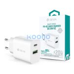 Devia Smart Series 20W PD+QC hálózati gyorstöltő adapter V2 Type-C/USB - fehér