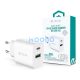 Devia Smart Series 20W PD+QC hálózati gyorstöltő adapter V2 Type-C/USB - fehér