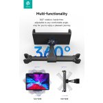 Devia telefon/tablet autós tartó fejtámlára - 5 - 12" méret - fekete