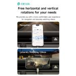 Devia Smart Series Magnetic 15W műszerfalra/szélvédőre vezeték nélküli autós töltő/tartó - fekete