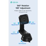 Devia Smart Series Magnetic 15W műszerfalra/szélvédőre vezeték nélküli autós töltő/tartó - fekete