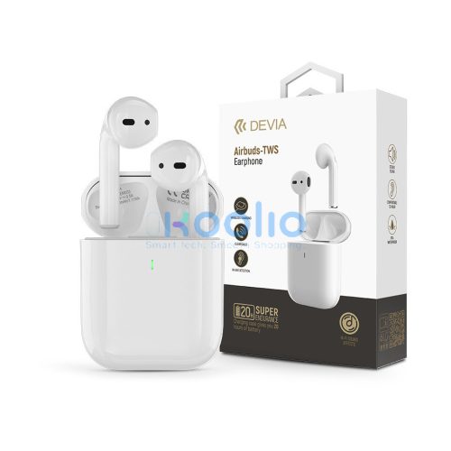 Devia Airbuds Bluetooth sztereó headset - fehér